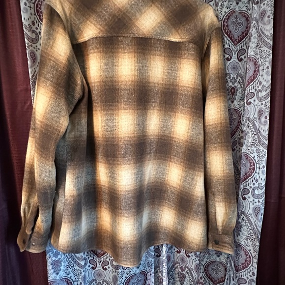 Stages West Rock and Roll  insulated flannel jacket xxl brown - Picture 5 of 5